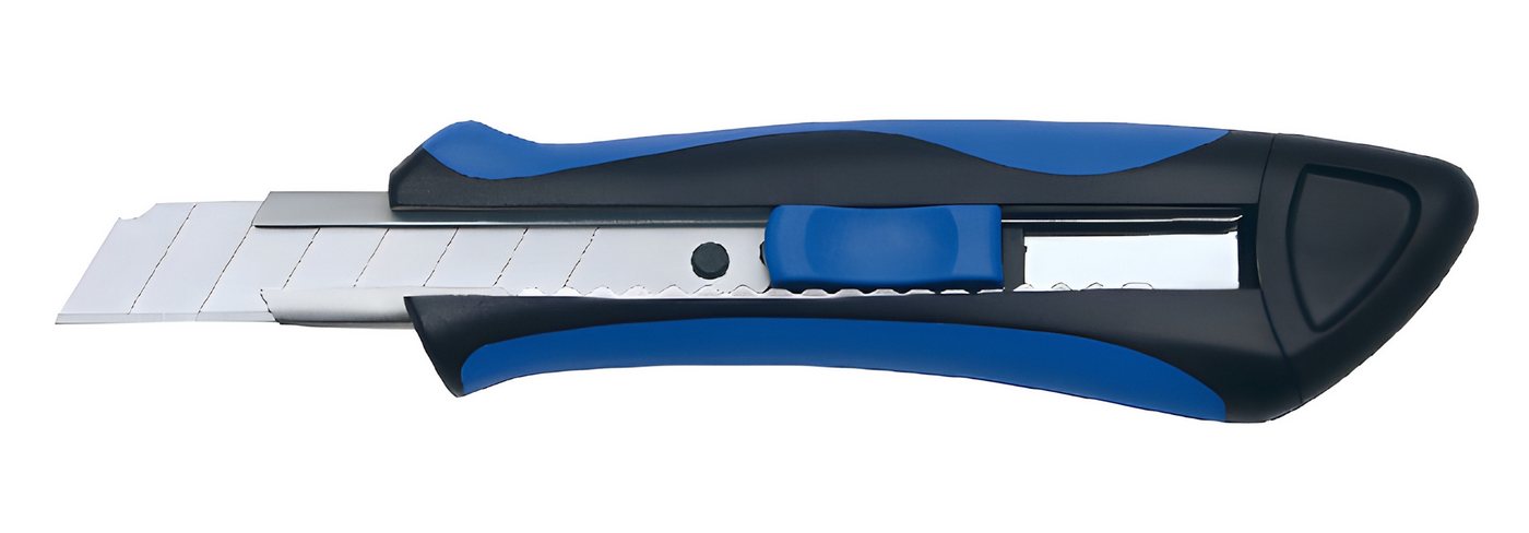 WEDO Cuttermesser Wedo Cutter Softgrip 18mm bl incl. 2 Ersatzklingen von WEDO