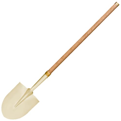 WEDO Funkenfreie Schaufel mit langem gebogenem Hals, runde Spitze mit Verriegelungsclip, Transferschaufel, 119,4 cm langer Holzgriff mit Bronze-Reifen, Sicherheitsgrabwerkzeug, Aluminiumbronze WEDO Funkenfreie Schaufel mit langem gebogenem Hals, runde Spitze mit Verriegelungsclip, Transferschaufel, 119,4 cm langer Holzgriff mit Bronze-Reifen, Sicherheitsgrabwerkzeug, Aluminiumbronze von WEDO