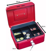 WEDO Geldkassette Größe 2 rot von WEDO