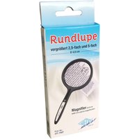 WEDO Lupe schwarz 2,5-fach und 5-fach, Ø 4,8 cm von WEDO