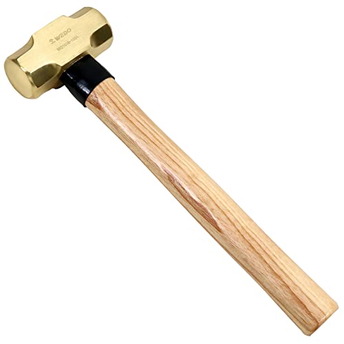WEDO Messing Fäustel mit Holzstiel,Messinghaupt 1350g Vorschlaghammer,Abbruchhammer,Schlosser-Hammer Länge 360mm,Für die Präzisionsdemontierung,Mauerwerk Haushaltswerkzeuge WEDO Messing Fäustel mit Holzstiel,Messinghaupt 1350g Vorschlaghammer,Abbruchhammer,Schlosser-Hammer Länge 360mm,Für die Präzisionsdemontierung,Mauerwerk Haushaltswerkzeuge von WEDO