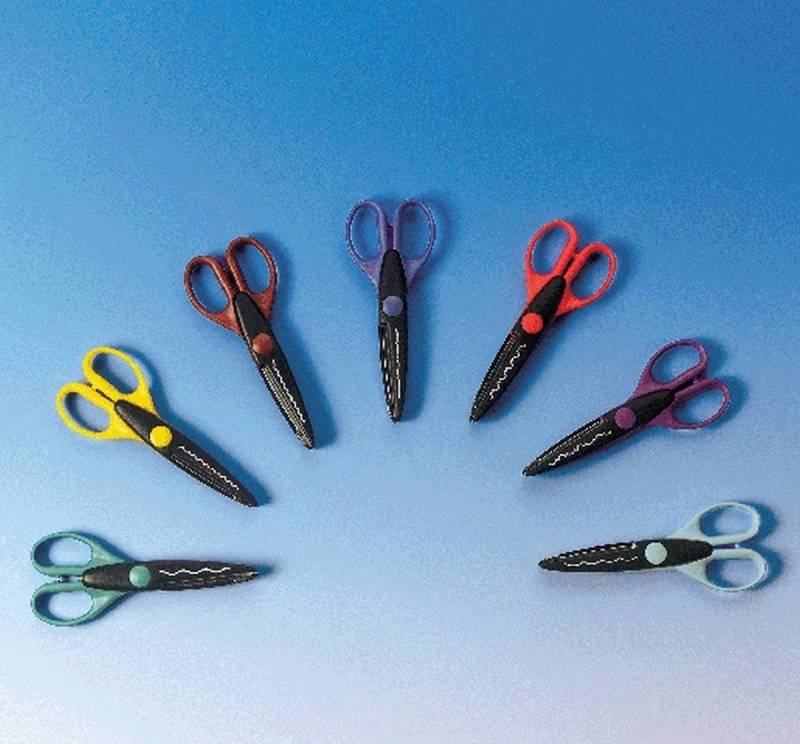 WEDO Papierscheren Kreativschnitt-Schere W-Schnitt 16cm (12 Stück) von WEDO
