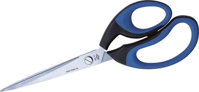 WEDO Papierscheren Schere Softcut 25,5cm schwarz/blau von WEDO