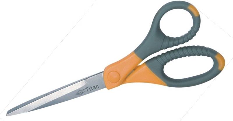 WEDO Papierscheren Schere Titan Plus 18cm grau/gelb (10 Stück) WEDO Papierscheren Schere Titan Plus 18cm grau/gelb (10 Stück) von WEDO