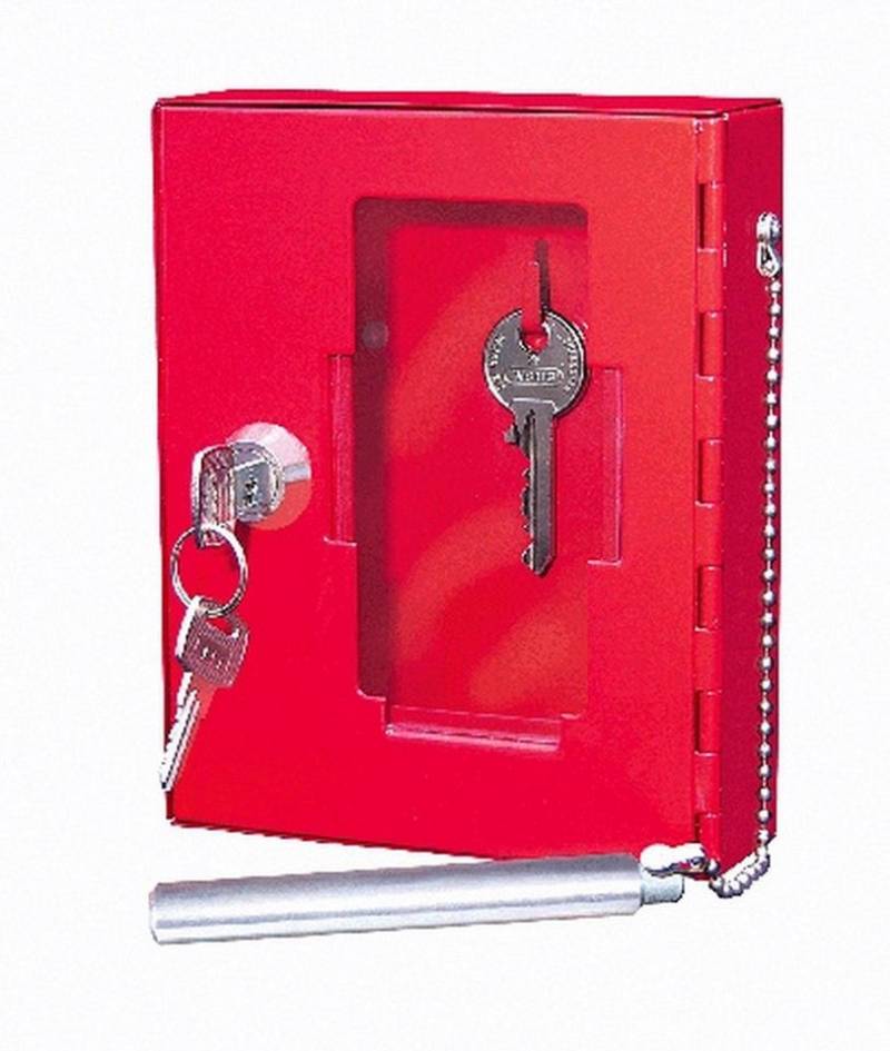 WEDO Schlüsselkasten Notschlüsselkasten 150x120x40mm rot (40 Stück) von WEDO