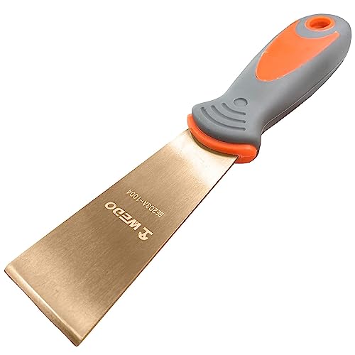 WEDO Spachtel, Malerspachtel, Füllmesser Kitt Messer 40mm, Stiff Spark-free Safety Scraper Painter, DIN Standard, BAM&FM Zertifikat, Berylliumkupfer, 203mm Länge WEDO Spachtel, Malerspachtel, Füllmesser Kitt Messer 40mm, Stiff Spark-free Safety Scraper Painter, DIN Standard, BAM&FM Zertifikat, Berylliumkupfer, 203mm Länge von WEDO