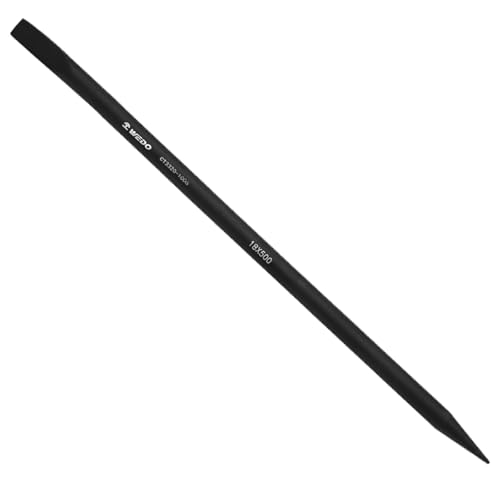 WEDO Stemmhebel und Metall-Schlagköpfen,Größe 22mm,Länge 700mm(28 Zoll),40 Chromstahl,schwarzer Spray auf der Oberfläche,Verschleißfestigkeit,korrosionsbeständig von WEDO