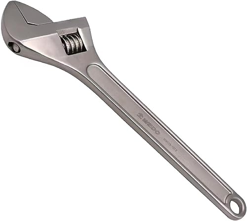 WEDO Verstellbarer Schraubenschlüssel Edelstahl, Rollgabelschlüssel, Einmaulschlüssel, Adjustable Wrench, Max Öffnung 36mm Länge 300mm von WEDO