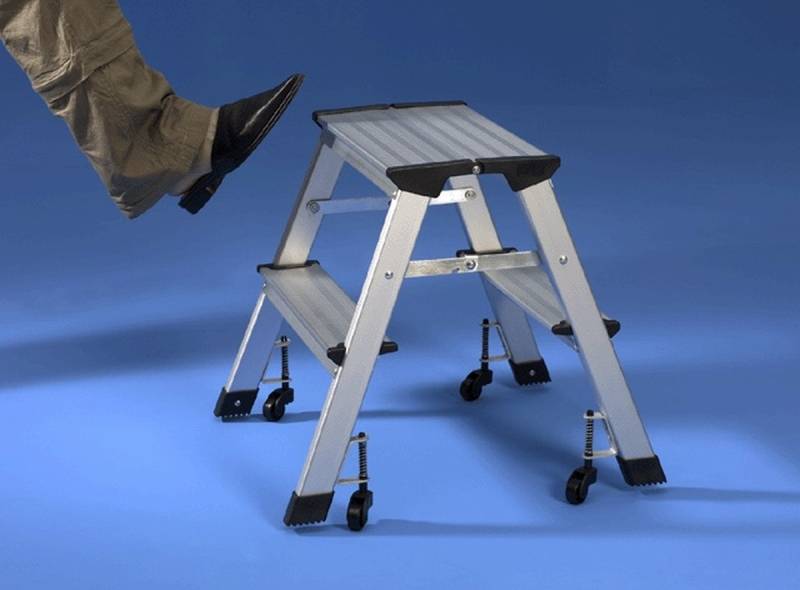 WEDO Vielzweckleiter Leitertritt Mobil alu mit Rollen GS/DIN 4569 silber WEDO Vielzweckleiter Leitertritt Mobil alu mit Rollen GS/DIN 4569 silber von WEDO