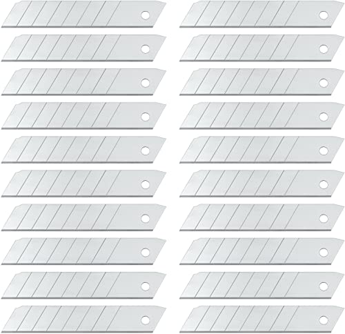 Wedo 7818 Ersatzklingen Abbrechklingen (für handelsübliche Cutter, Carbonstahl, 18 mm, 10 Stück, Etui) Silber (2) von WEDO