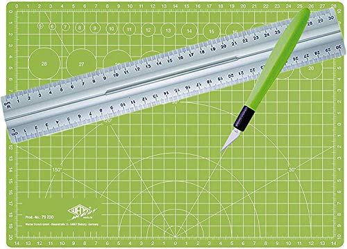 Wedo 7872199 Cutter Hobbymesser Set Comfortline (Schneidematte im Set) von WEDO