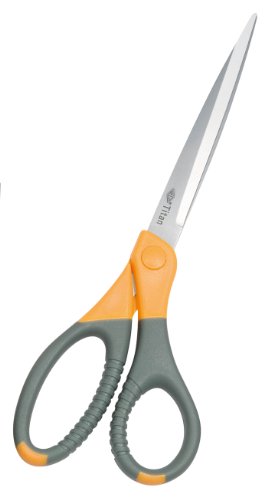 Wedo 98510 Schere (Edelstahl Titan Plus, 10 Zoll (25,0 cm))grau/gelb von WEDO