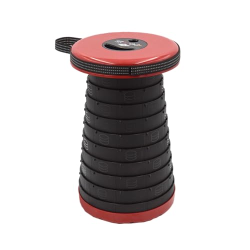 Wedo SITTOGO NXT PP Teleskophocker Camping-Hocker TÜV & GS geprüft | verbesserte dritte Generation Gewicht 1,06 kg Tragkraft 150 kg Farbe rot von WEDO