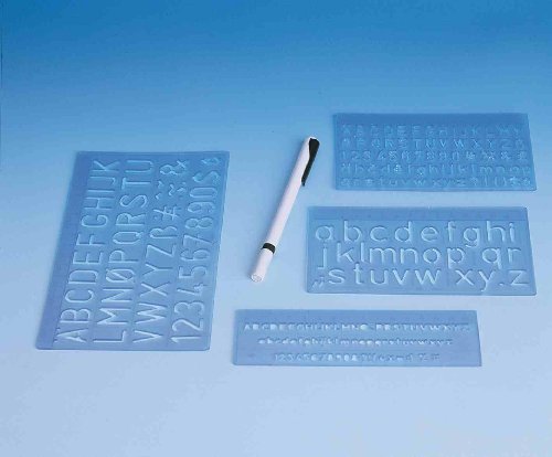 Wedo Schriftschablonen-Set 5 10 und 20 mm von WEDO
