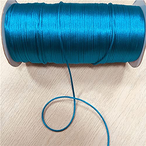 WEDSA 2 mm x 10 Meter geflochtene Makramee Seidenschnur Faden Draht DIY Chinesischer Knoten Seil Satin Armbänder, die Erkenntnisse Perlen-374 Ozeanblau Machen WEDSA 2 mm x 10 Meter geflochtene Makramee Seidenschnur Faden Draht DIY Chinesischer Knoten Seil Satin Armbänder, die Erkenntnisse Perlen-374 Ozeanblau Machen von WEDSA