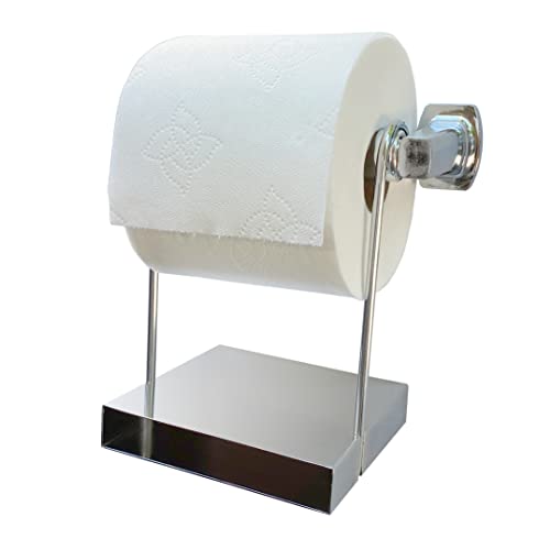 TP Ledge - Mehrzweck-Doppelregal hängt unter vorhandenem Toilettenpapierhalter von WEEBAK