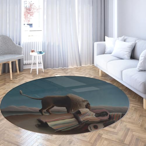 Desert Moon Serenade Circle Rug Teppich 135cm Maschinenwaschbare Bodenmatte Rutschfester Kurzflor Leichte runde Teppiche für Schlafzimmer Kamin Spielzimmer Gästezimmer Terrasse Veranda Desert Moon Serenade Circle Rug Teppich 135cm Maschinenwaschbare Bodenmatte Rutschfester Kurzflor Leichte runde Teppiche für Schlafzimmer Kamin Spielzimmer Gästezimmer Terrasse Veranda von WEECHAINGE