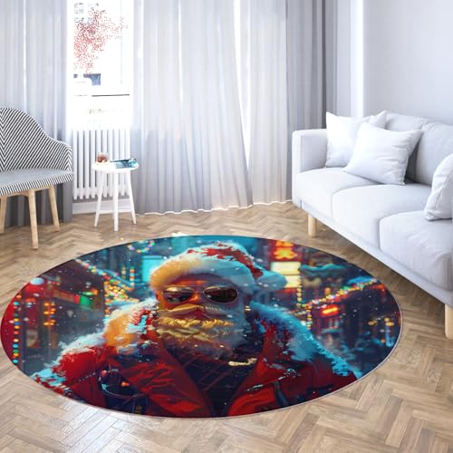 Roter Weihnachts-Boho-Teppich Kreis waschbare Flächenteppiche für Spielzimmer Kinderzimmer weiches Kinderraum runder Teppich Rutschfester festlicher Boden für Urlaubsdekoration 180cm Roter Weihnachts-Boho-Teppich Kreis waschbare Flächenteppiche für Spielzimmer Kinderzimmer weiches Kinderraum runder Teppich Rutschfester festlicher Boden für Urlaubsdekoration 180cm von WEECHAINGE