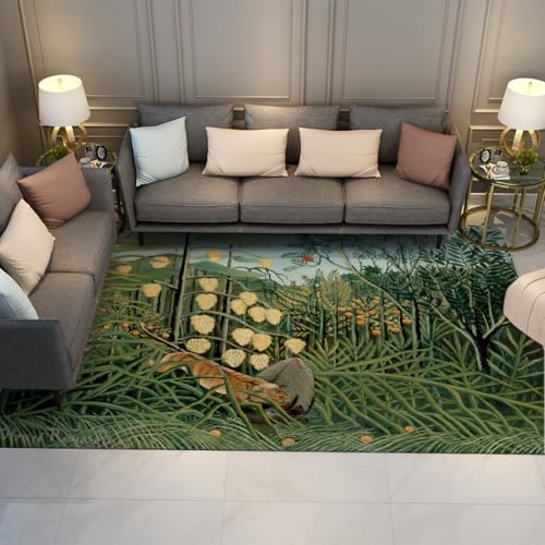 WEECHAINGE Verdant Jungle Pond Area Teppiche 60x120cm Maschinenwaschbar Nicht haarend Dünner Leichter Küchenteppich für den Innenbereich Kinderzimmer Küchentisch Galerie Halle Weißer Blumenteppich WEECHAINGE Verdant Jungle Pond Area Teppiche 60x120cm Maschinenwaschbar Nicht haarend Dünner Leichter Küchenteppich für den Innenbereich Kinderzimmer Küchentisch Galerie Halle Weißer Blumenteppich von WEECHAINGE