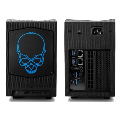 Intel NUC Gaming-PC 12. Generation NUC12DCMi7, 12. Generation Core i7-12700 Prozessor Bis zu 4,9 GHz Turbo Intel UHD Graphics 770 WiFi 6E Thunderbolt 4 ITX-Gehäuse, 64 GB RAM, 4 TB SSD von WEELIAO