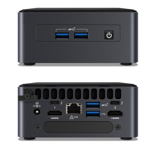 WEELIAO Intel NUC 11 Pro NUC11TNHI7 Mini-PC für Zuhause und Business, Mini-PC Core i7-1165G7, Intel Iris Xe Grafik, WLAN 6,32 GB RAM 1 TB SSD, Windows11 Pro von WEELIAO