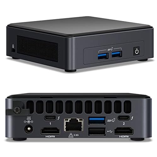 WEELIAO Intel NUC 11 Pro NUC11TNKV5 Mini Desktop Home & Business Mini PC 11. Generation Intel Core i5-11145G7 mit Intel vPro Technologie 2,6 GHz @ 28 W, Wi-Fi 6,8 GB RAM 256G SSD,Windows11 Pro von WEELIAO