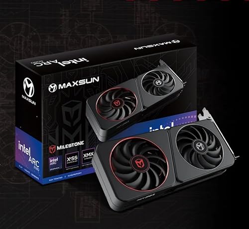 WEELIAO MAXSUN Intel Arc B580 Milestone Grafikkarte, 2670 ~ 2850 MHz Grafikkarte, 12 GB 192-Bit GDDR6, PCIE4.0, 1 HDMI2.1a, 3 DP2.1, 2 Lüfter WEELIAO MAXSUN Intel Arc B580 Milestone Grafikkarte, 2670 ~ 2850 MHz Grafikkarte, 12 GB 192-Bit GDDR6, PCIE4.0, 1 HDMI2.1a, 3 DP2.1, 2 Lüfter von WEELIAO