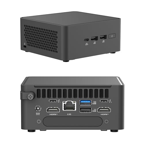 WEELIAO NUC 15 Pro Mini-PC (NUC15CRHC7) Intel Core 7 240H, bis zu 96 GB DDR5, Intel Grafik, Wi-Fi 7, Bluetooth 5.4, PCIe SSD Compact AI Desktop-Computer (64 GB RAM, 2 TB SSD), unterstützt Windows 11 von WEELIAO