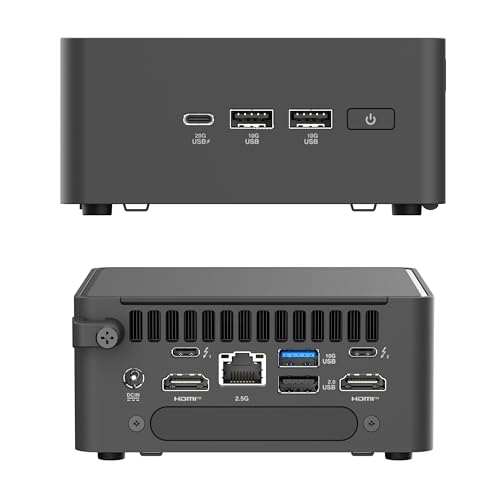 WEELIAO NUC 15 Pro Mini-PC (NUC15CRHU7) Intel Core Ultra7 255H, bis zu 96 GB DDR5, Intel Arc Graphics, Wi-Fi 7, PCIe SSD – kompakter AI-Desktop-Computer (64 GB RAM, 2 TB SSD), unterstützt Windows 11 von WEELIAO