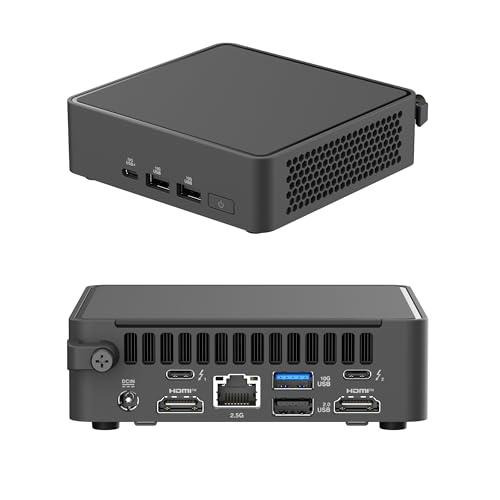 WEELIAO NUC 15 Pro Mini-PC (NUC15CRKU5) - Intel Core Ultra5 225H, bis zu 96 GB DDR5, Intel Arc Graphics, Wi-Fi 7, PCIe Gen5 SSD - Kompakter AI-Desktop-Computer (48 GB RAM, 1 TB SSD) von WEELIAO