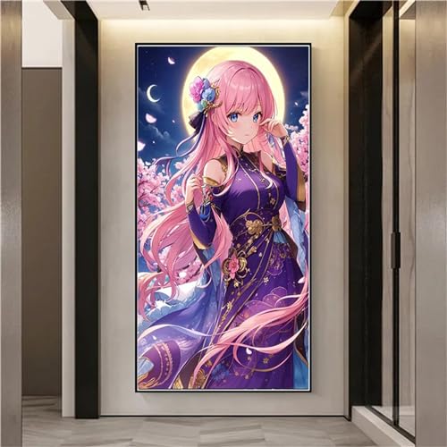 Anime Mädchen Diamond Painting, 5D Diamant Painting Bilder Voll Set mit Diamond Painting Zubehor, GroB Diamant Malerei Gem Crystal Art Basteln Deko Erwachsene Mädchen Geschenke 50x25cm W-1860 Anime Mädchen Diamond Painting, 5D Diamant Painting Bilder Voll Set mit Diamond Painting Zubehor, GroB Diamant Malerei Gem Crystal Art Basteln Deko Erwachsene Mädchen Geschenke 50x25cm W-1860 von WEEPEF