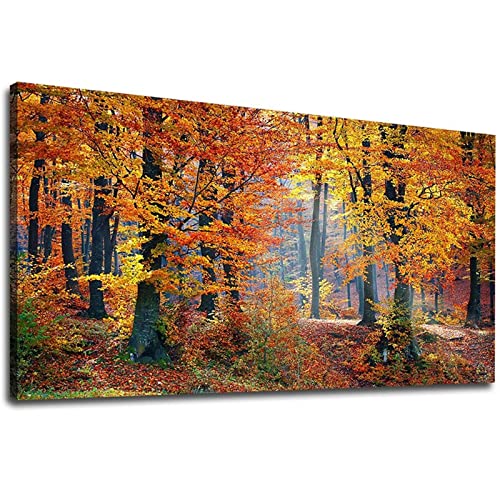 Diamant Painting Herbstwald Bilder 40x80cm Groß 5D Diamond Painting Set Diamond Painting Kinder Mädchen DIY Voll Diamant Crystal Art Malen Nach Zahlen Erwachsene für Aesthetic Room Dekoration JF-3191 von WEEPEF