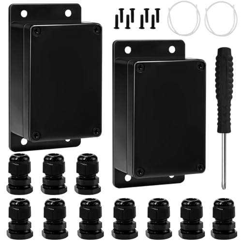 WEFHEF 2 Stück Abzweigdose ip65 Wasserdicht Abzweigkasten Anschlussdose Anschlusskasten Aufputz Verteilerdose Abzweigdosengehäuse für Feuchtraum Elektrische Box M16 Kabelverschraubung Schraubenzieher WEFHEF 2 Stück Abzweigdose ip65 Wasserdicht Abzweigkasten Anschlussdose Anschlusskasten Aufputz Verteilerdose Abzweigdosengehäuse für Feuchtraum Elektrische Box M16 Kabelverschraubung Schraubenzieher von WEFHEF