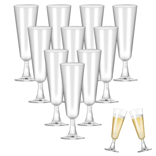 WEFHEF 25 Stück Sektgläser Wiederverwendbar Plastik Champagnergläser Kunststoff 160ml Sektflöten Sektkelch Transparent hampagner Kelch Mimosa Gläser Prosecco Gläser für Sektempfang Hochzeit BPA-Frei WEFHEF 25 Stück Sektgläser Wiederverwendbar Plastik Champagnergläser Kunststoff 160ml Sektflöten Sektkelch Transparent hampagner Kelch Mimosa Gläser Prosecco Gläser für Sektempfang Hochzeit BPA-Frei von WEFHEF