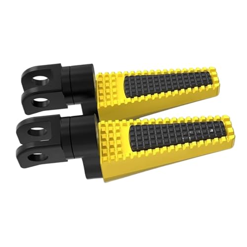 WEFOLCC Für Aprilia Tuono V4 1100 Factory RR Factory 2021-2024 Motorrad Verstellbare Fußstütze Pedale Front Foot Pegs Motorrad Pedale(Gold) von WEFOLCC