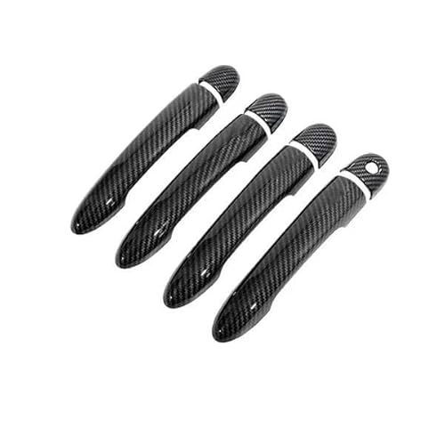 WEFOLCC Für R&enault Für Modus 2004~2012 Autogriff Aus Carbonfaser Oder Chromglanz-Türgriffabdeckungs-Set Auto Türgriff(TYPE5) von WEFOLCC