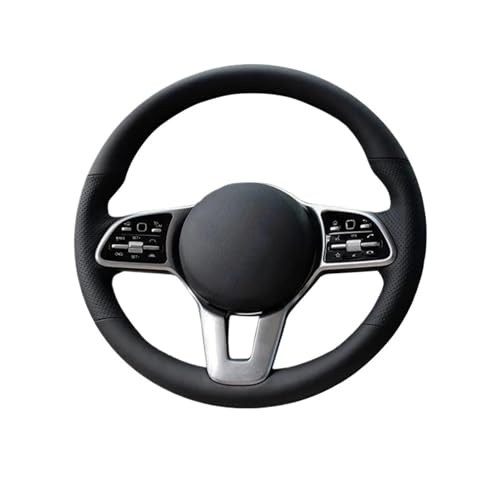 WEFOLCC Lenkrad Bezug Lenkradbezug Für Mercedes Für Benz A-Klasse W177 B-Klasse W247 C-Klasse W205 CLS-Klasse Lenkradgeflecht Auto Lenkradbezug(Red Thread) von WEFOLCC