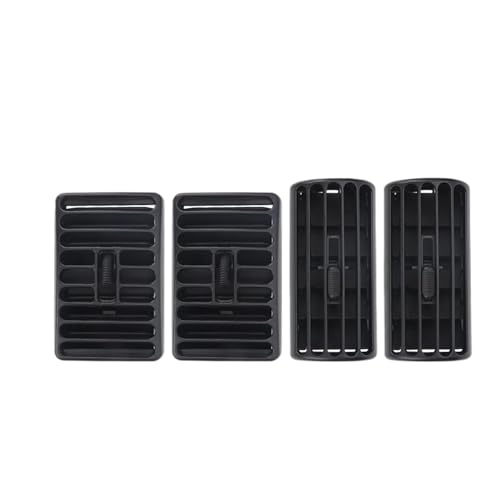 WEFOLCC Lüftungsgitter Für Die Armaturenbrett-Klimaanlage Für Jeep Für Cherokee XJ 1997–2001 Für Wrangler TJ 1997–2006 5DP55TAZ 5DP54TAZ 5FS10LAZAB AC Lüftungsgitter(Set) von WEFOLCC