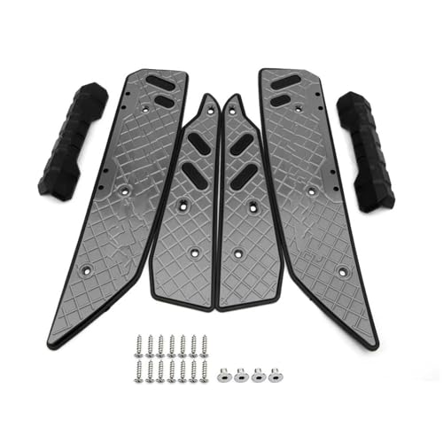 WEFOLCC Motorrad-Aluminium-Legierung Pedal Modifiziert Koordinierung Fußrasten Für Uhr 150 2021 2022 2023 Motorrad Pedale(Titanium) von WEFOLCC