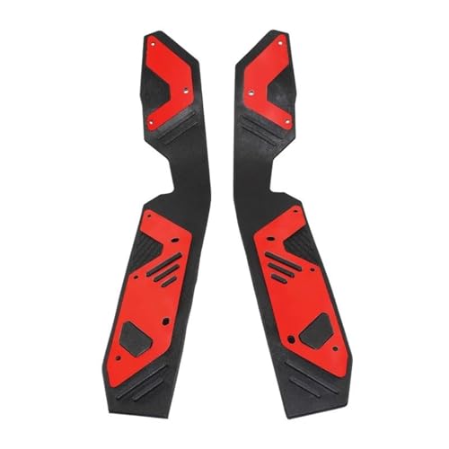 WEFOLCC Motorrad Fußstütze Trittbrett Trittbretter Pegs Anti-Rutsch-Fußmatten Pedal Für ADV 160 2022 2023 Motorrad Pedale(Red) von WEFOLCC