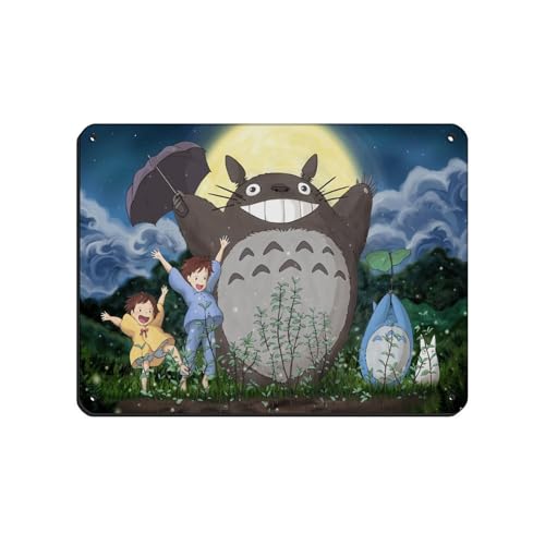 WEHGE Anime My Neighbor Totoro Poster (2) Blechschild, Vintage, Metall, Pub, Club, Café, Bar, Zuhause, Wandkunst, Dekoration, Poster, Retro, 30 x 40 cm von WEHGE