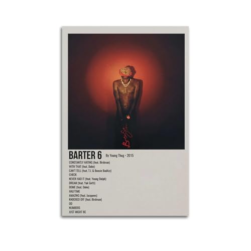 WEHWEGB Poster mit Aufschrift "Young Thug", Vintage-Poster, dekoratives Gemälde für Schlafzimmer, Wohnzimmer, ästhetisches, elegantes Poster, 30 x 45 cm, ungerahmter Stil WEHWEGB Poster mit Aufschrift "Young Thug", Vintage-Poster, dekoratives Gemälde für Schlafzimmer, Wohnzimmer, ästhetisches, elegantes Poster, 30 x 45 cm, ungerahmter Stil von WEHWEGB