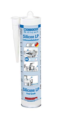 WEICON 13009310 Silicon LP 310 ml Kartusche weiß, dauerelastischer Kleb-und Dichtstoff von WEICON