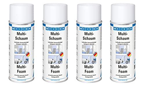 WEICON Multi-Schaum 400 ml | Schaumreiniger für Polster, Scheiben, Kunststoff und Metall | Biologisch abbaubar | 4er Set von WEICON