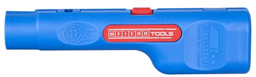 WEICON TOOLS 52002001 Coax-Stripper No. 1 F Plus-für Mini oder Midi Koaxialleitungen, blau/rot von WEICON