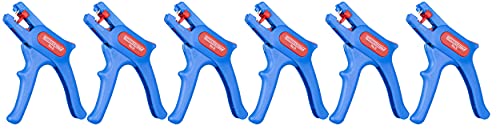 WEICON TOOLS Abisolierzange No. 5 6er Set | Automatische Abisolierzange für alle gängigen flexiblen und massiven Leiter von 0,2-6,0 mm² von WEICON