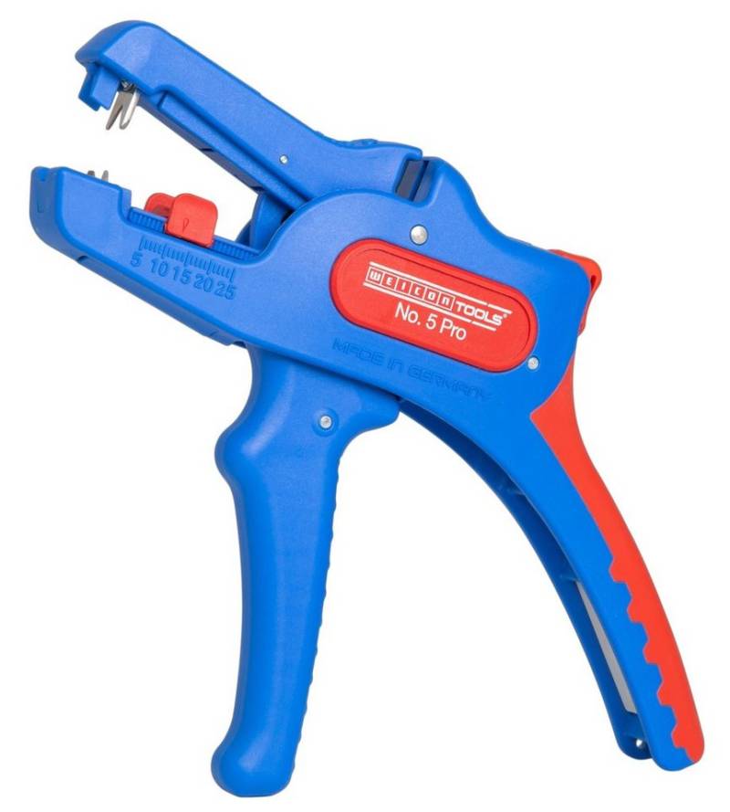 WEICON Abisolierzange No. 5 Pro, Arbeitsbereich 0,2 – 16,0 mm², Packung 1-tlg., Kombizange, integrierter Seitenschneider, TÜV-zertifiziert von WEICON