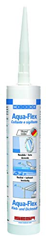 WEICON Aqua-Flex 310 ml elastischer wasserfester Klebstoff weiß zur Versiegelung von WEICON