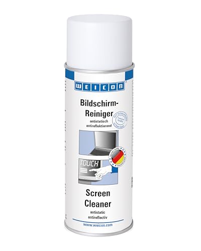 WEICON Bildschirmreiniger, 200 ml, Displayreiniger für Handy, Laptop & PC, Fernseher (LCD, QLED, OLED, QLED, TFT, Mini-LED, Micro-LED), Tablet von WEICON