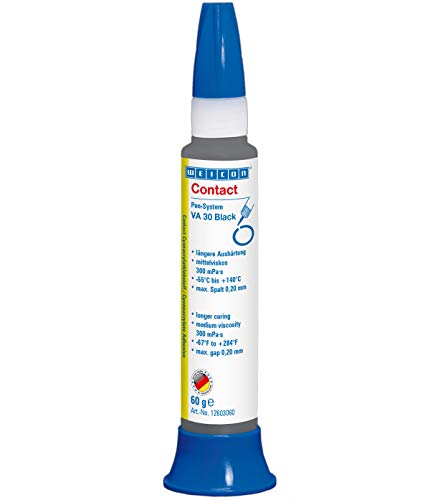WEICON Contact VA 30 Black Cyanacrylat-Klebstoff 60g für Gummi & Kunststoff von WEICON
